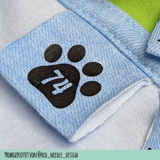 "Paw Print" Size Label Cutting File for Children