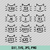 "Cat" Size Label for Adults – Cutting File