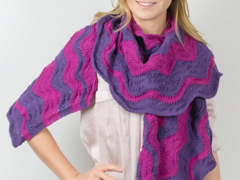 Hills of the Alsace shawl stole wrap