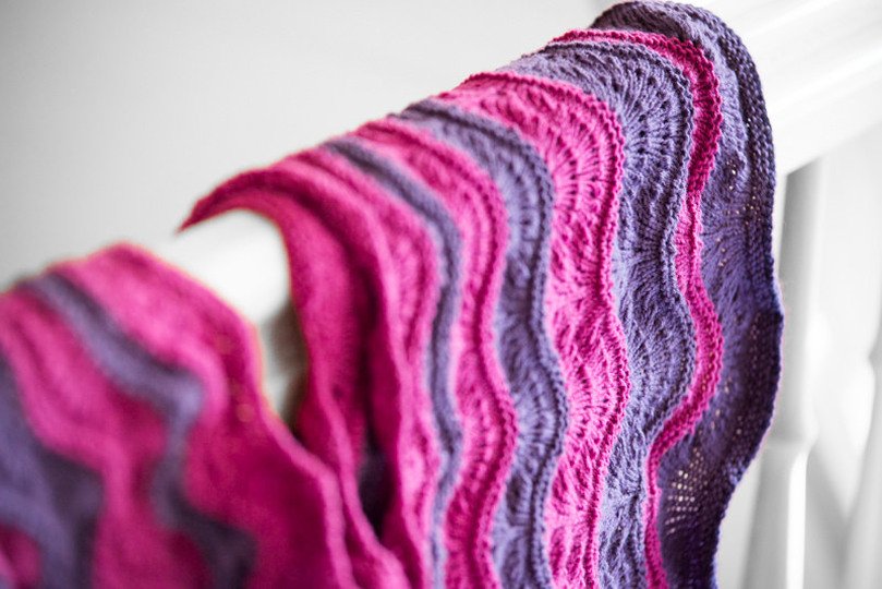 Hills of the Alsace shawl stole wrap