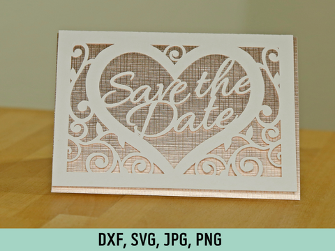 Karte Save the date Plotterdatei
