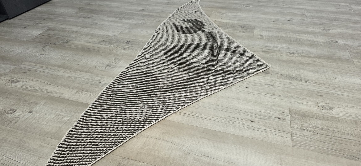 Krebs (Sternzeichen), Schattenstricken, Illusionsstricken, Motivtuch