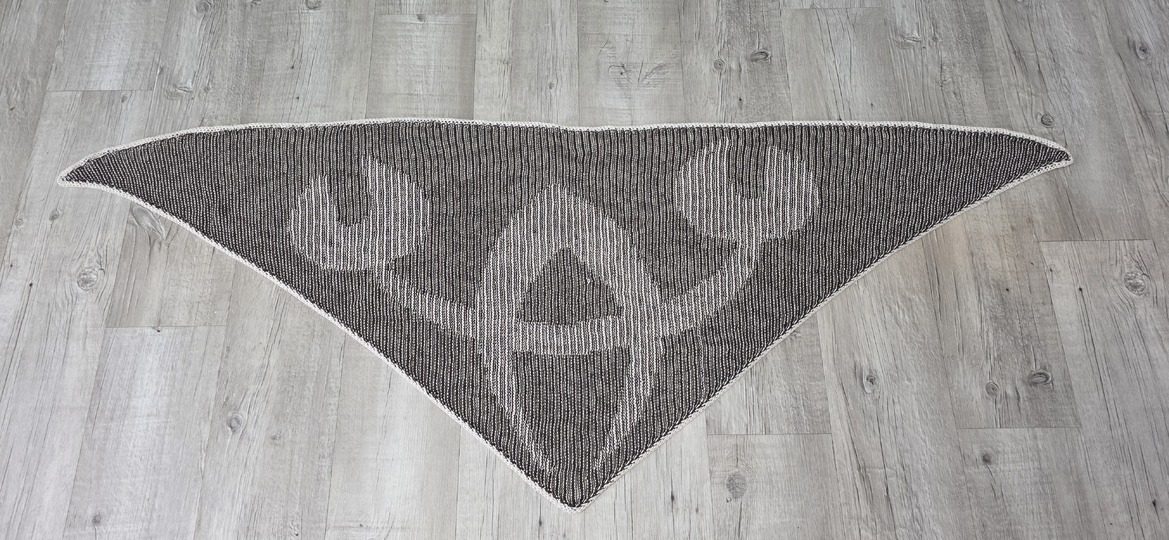 Krebs (Sternzeichen), Schattenstricken, Illusionsstricken, Motivtuch