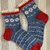 Socken mit Rüschenbündchen und Sternenmuster