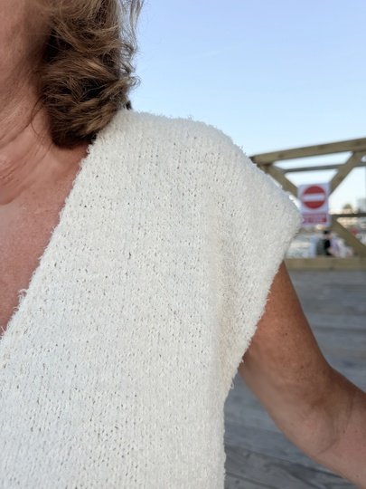 Strickanleitung Damen Slipover ALVA | Top-Down | Größen 36–48