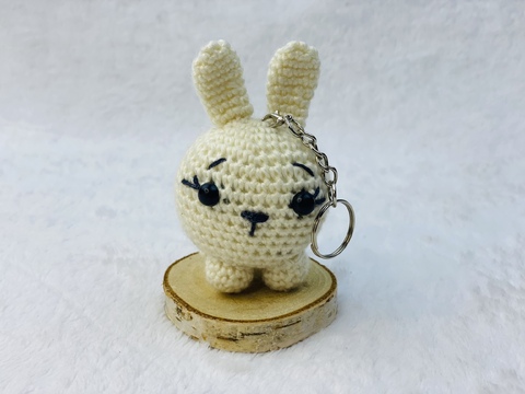 Crochet Bunny Keychain Pattern