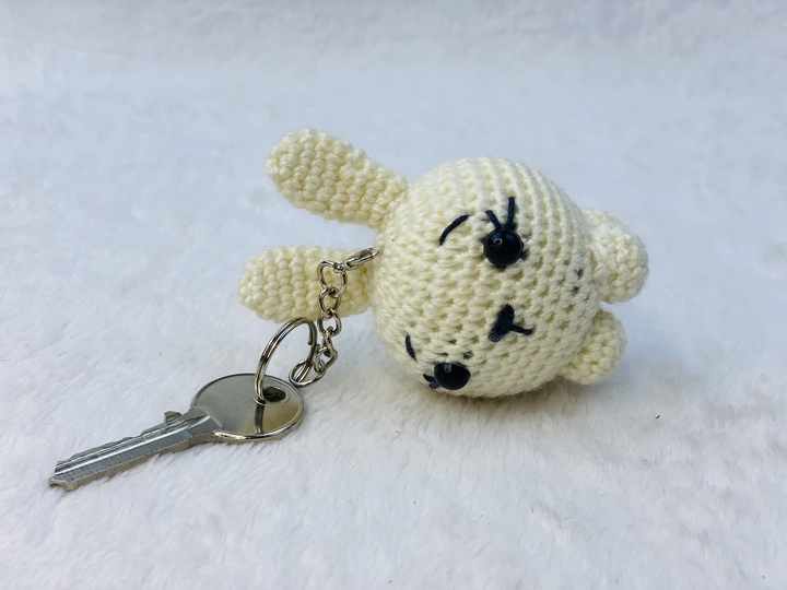 Crochet Bunny Keychain Pattern