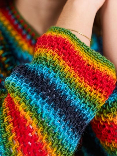 RAGLANJACKE HALINA … TUNESISCH GEHÄKELT
