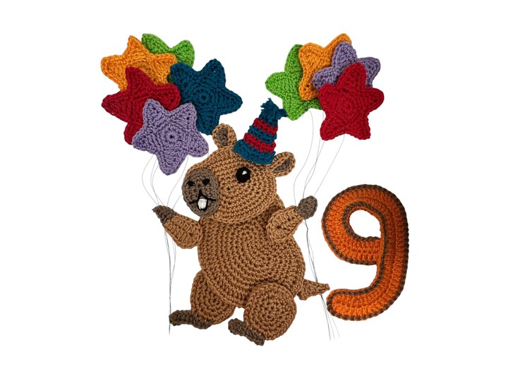 Crochet Animal Number 9 Capybara