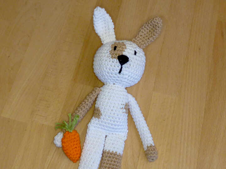 Häkelanleitung Schlenkertiere Schwein, Bär, Kaninchen, Kuscheltier