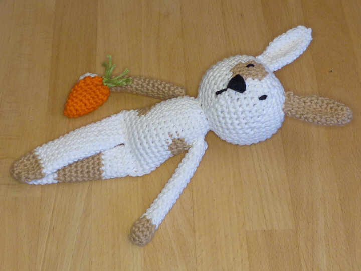 Häkelanleitung Schlenkertiere Schwein, Bär, Kaninchen, Kuscheltier