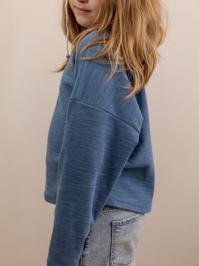 Oversized T-shirt & long sleeve pattern – girls 110-164