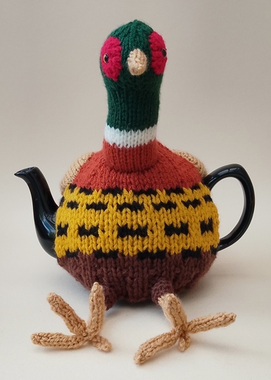 TeaCosyFolk's Pheasant Tea Cosy Knitting Pattern