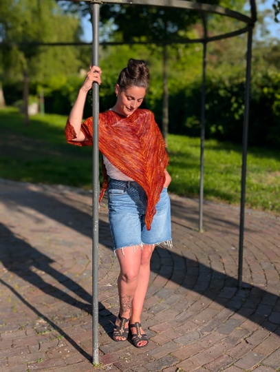Strickanleitung | Tuch MIA | Zackentuch mit 5 Spitzen | Sternentuch