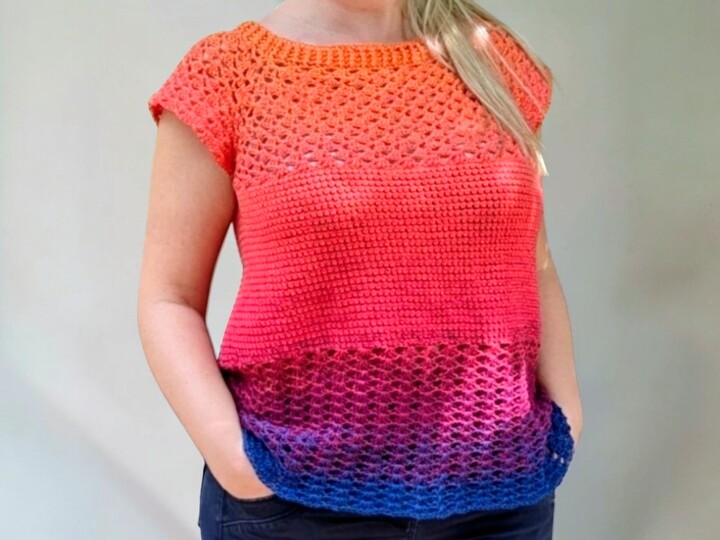 Häkelshirt Aphrodite – RVO-Stil, anfängerfreundlich, alle Größen
