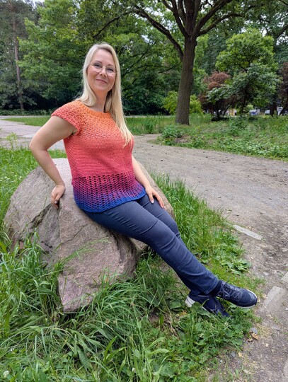 Häkelshirt Aphrodite – RVO-Stil, anfängerfreundlich, alle Größen
