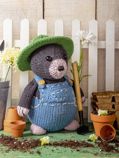 Maulwürfe, gestrickt