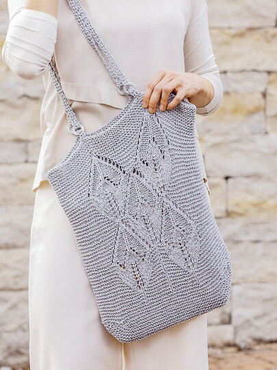 Tuch, Stulpen und Tasche im Set, gestrickt