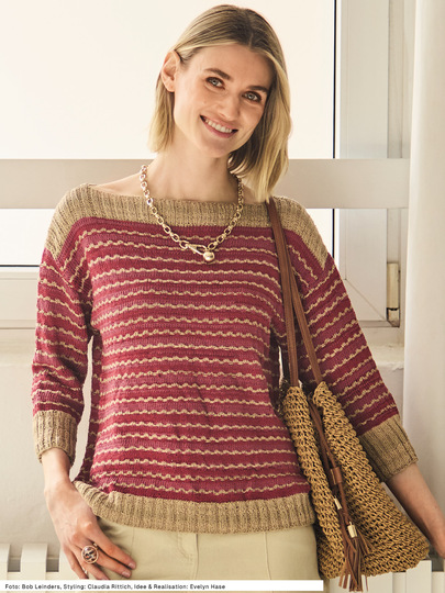 Pulli mit U-Boot Ausschnitt