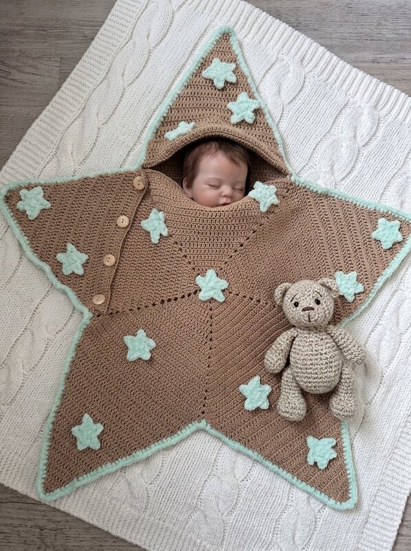 Cozy Star Baby Cocoon – Häkelanleitung