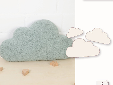 Wolkenkissen Schnittmuster - 3 Größen (24-48 cm)