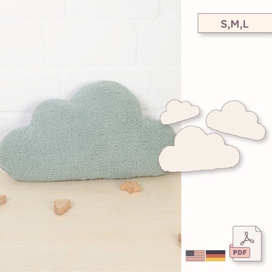 Wolkenkissen Schnittmuster - 3 Größen (24-48 cm)