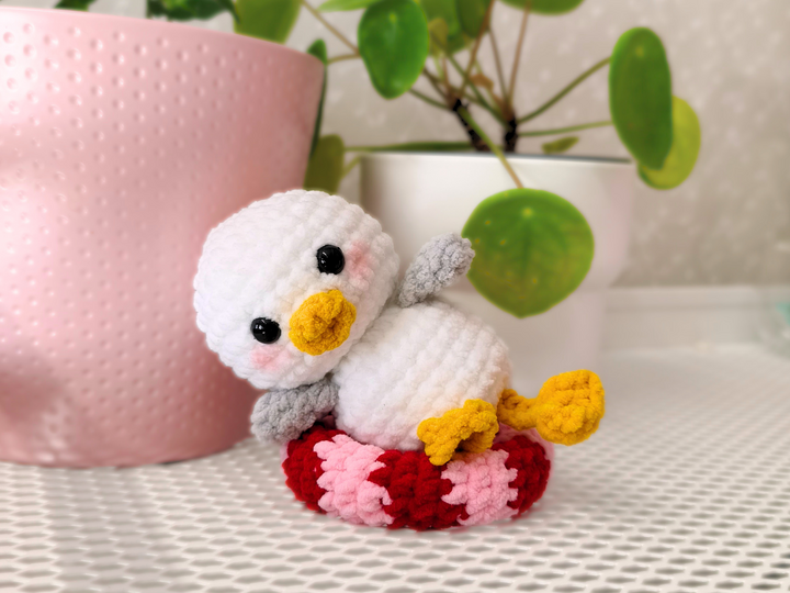 Häkelanleitung Möwe "Albert" mit Schwimmring