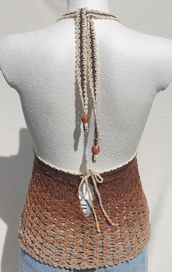 Häkelanleitung Boho-Bralette: Reversibles Wendetop mit A-Linien-Schößchen