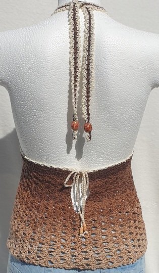Häkelanleitung Boho-Bralette: Reversibles Wendetop mit A-Linien-Schößchen