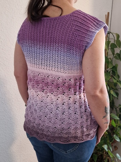 Häkelanleitung für das Tunika-Shirt "Summer Wave"