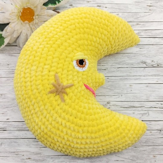 Mond - Amigurumi oder Nackenkissen - Häkelanleitung