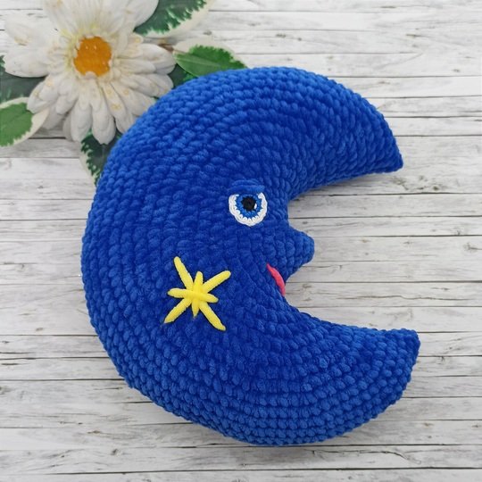 Mond - Amigurumi oder Nackenkissen - Häkelanleitung