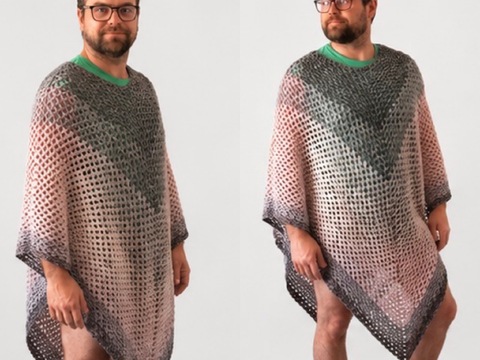 Häkelanleitung XXL Poncho "Summertime"