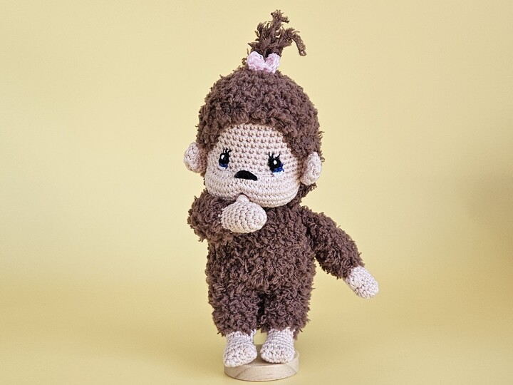 Häkelanleitung Coco das kleine Äffchen – flauschiges Amigurumi PDF