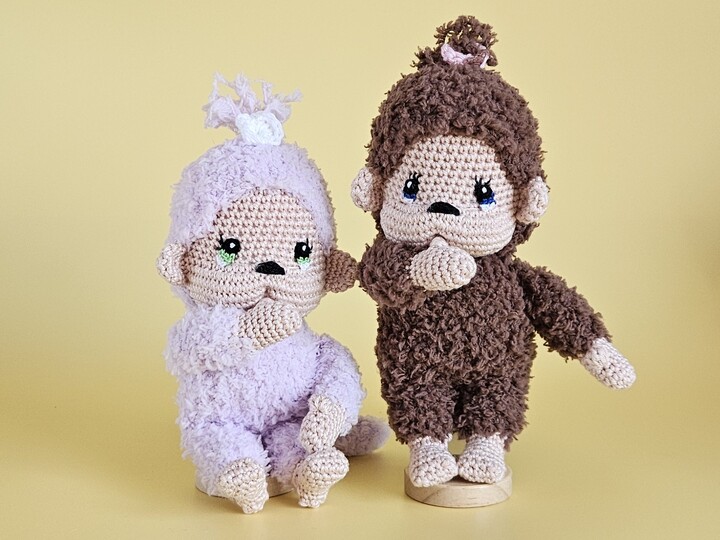 Häkelanleitung Coco das kleine Äffchen – flauschiges Amigurumi PDF