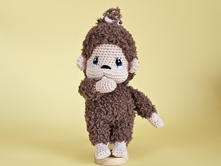 Häkelanleitung Coco das kleine Äffchen – flauschiges Amigurumi PDF