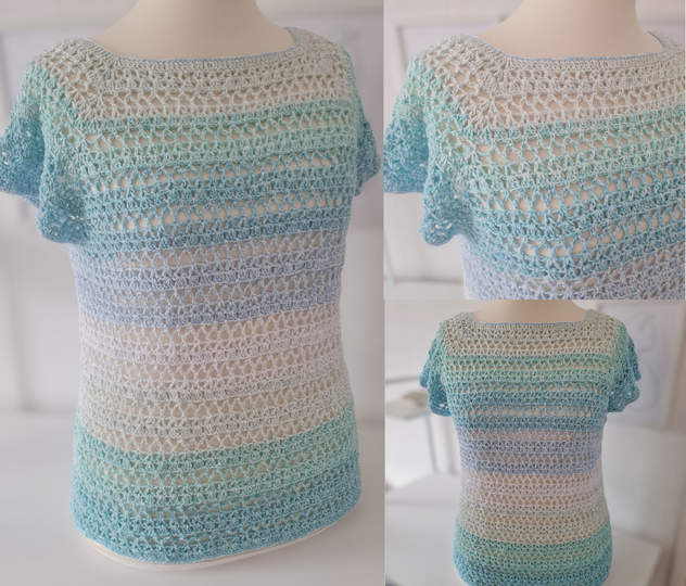 RVO Netzshirt "Sommerbrise" – Ein Schnitt, 4 Looks - Häkelanleitung