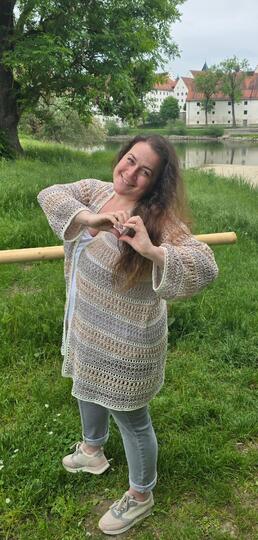 Häkelanleitung Pullover/ Jacke Freya-Linnea