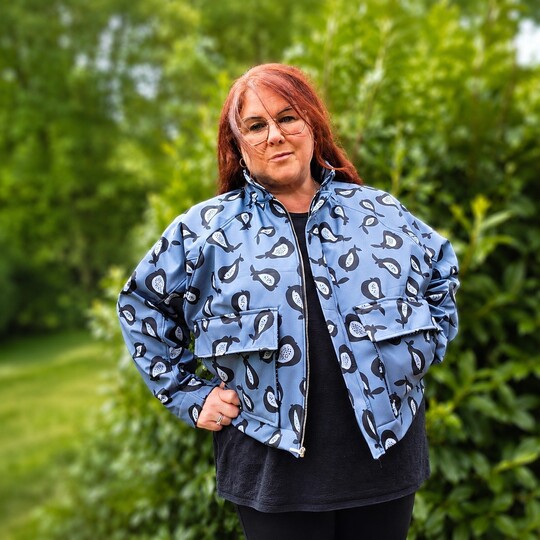 Ajuga Jeansblouson mit doppelter Taschenfunktion