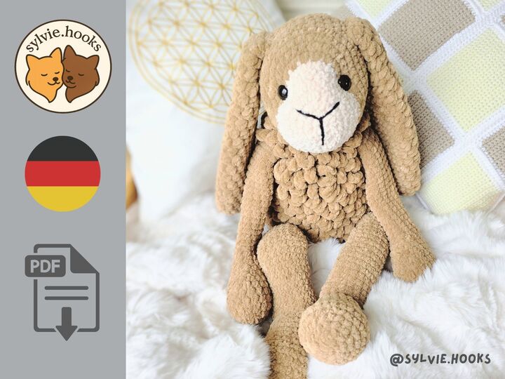 Häkelanleitung Hase - XL Größe - Schlenkerhase - Anfängergeeignet