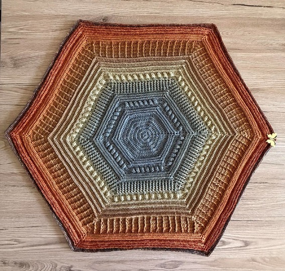 Häkelanleitung Hexagon Tischdecke  HexaLiving