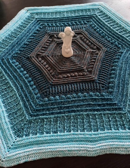 Häkelanleitung Hexagon Tischdecke  HexaLiving