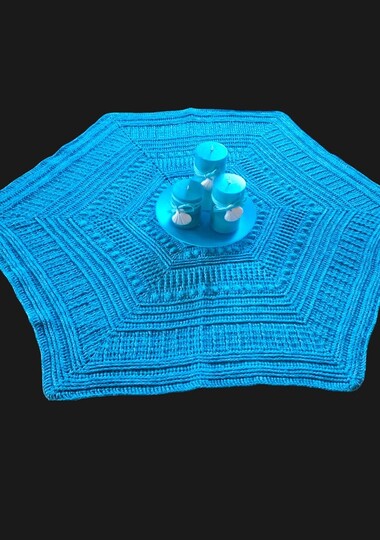 Häkelanleitung Hexagon Tischdecke  HexaLiving