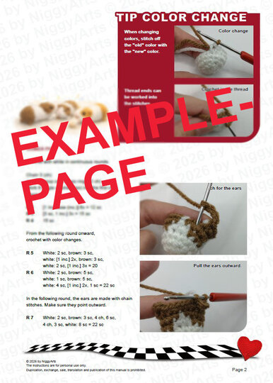 Mini Guinea-Pig no sew crochet pattern by NiggyArts