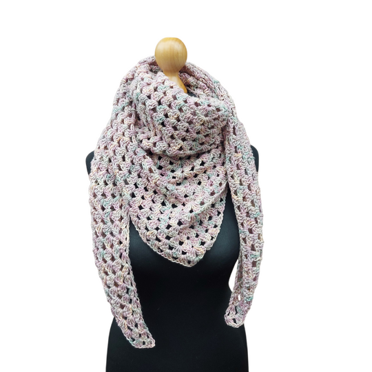 Dreieckstuch Half Granny Square Häkelanleitung