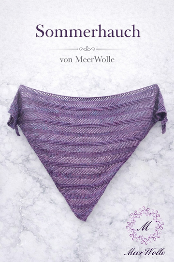 Sommerhauch – leichtes Dreieckstuch stricken | luftiges Sommertuch