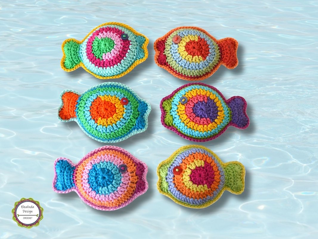 Crochet Pattern Funny Fishes, 3-dimensional fish, easy tutorial - Image 3