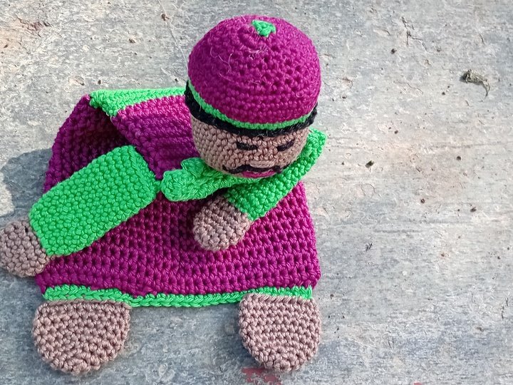 Häkelanleitung Babyspielzeug, Kuschelpuppe, Mini-Schmusetuch Maharaja
