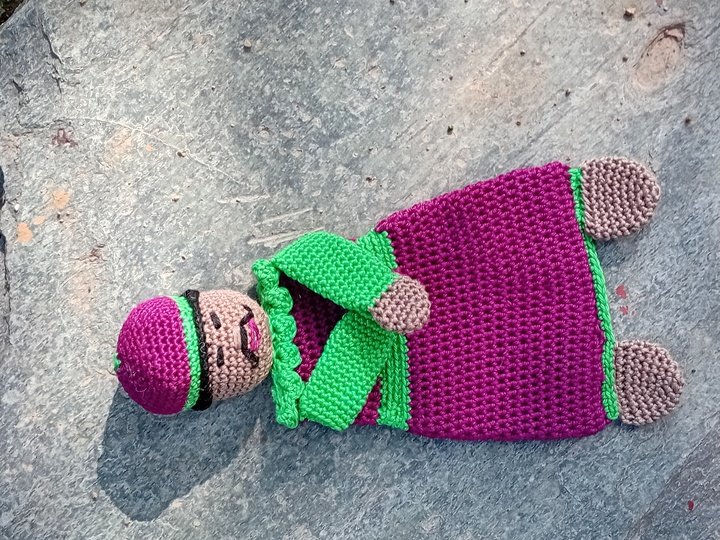 Häkelanleitung Babyspielzeug, Kuschelpuppe, Mini-Schmusetuch Maharaja