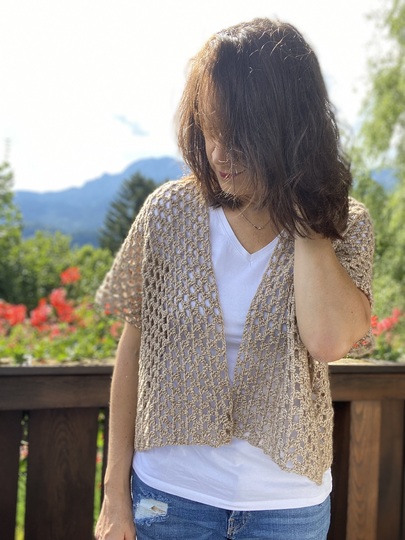 Crocheted MINI KIMONO CARDI | XS - 4XL | adults + kids
